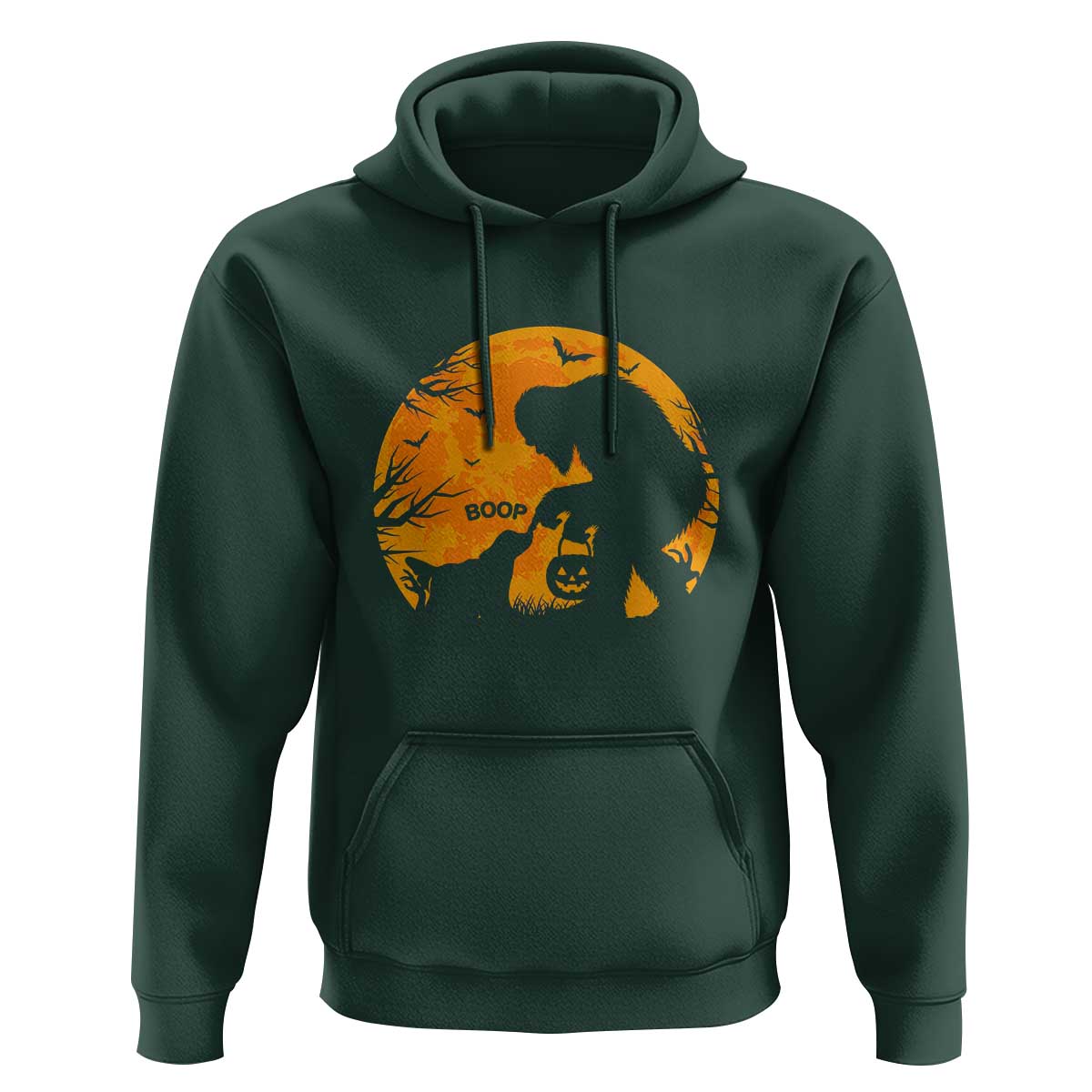 Bigfoot Boop Dog Hallowwen Hoodie Funny Sasquatch Meme Dog Lovers Full Moon