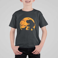 Bigfoot Boop Dog Hallowwen T Shirt For Kid Funny Sasquatch Meme Dog Lovers Full Moon