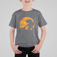 Bigfoot Boop Dog Hallowwen T Shirt For Kid Funny Sasquatch Meme Dog Lovers Full Moon