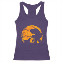 Bigfoot Boop Dog Hallowwen Racerback Tank Top Funny Sasquatch Meme Dog Lovers Full Moon