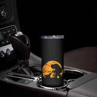 Bigfoot Boop Dog Hallowwen Skinny Tumbler Funny Sasquatch Meme Dog Lovers Full Moon