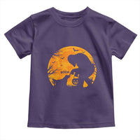 Bigfoot Boop Dog Hallowwen Toddler T Shirt Funny Sasquatch Meme Dog Lovers Full Moon