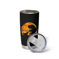 Bigfoot Boop Dog Hallowwen Tumbler Cup Funny Sasquatch Meme Dog Lovers Full Moon