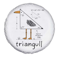 Triangull Triangle Seagull Bird Pun Spare Tire Cover Funny Math Teacher Humor