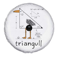 Triangull Triangle Seagull Bird Pun Spare Tire Cover Funny Math Teacher Humor