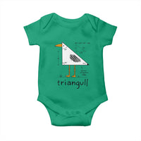 Triangull Triangle Seagull Bird Pun Baby Onesie Funny Math Teacher Humor