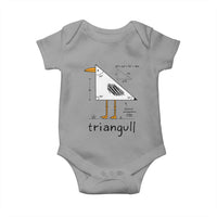 Triangull Triangle Seagull Bird Pun Baby Onesie Funny Math Teacher Humor