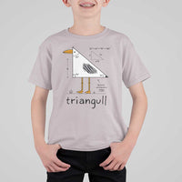 Triangull Triangle Seagull Bird Pun T Shirt For Kid Funny Math Teacher Humor