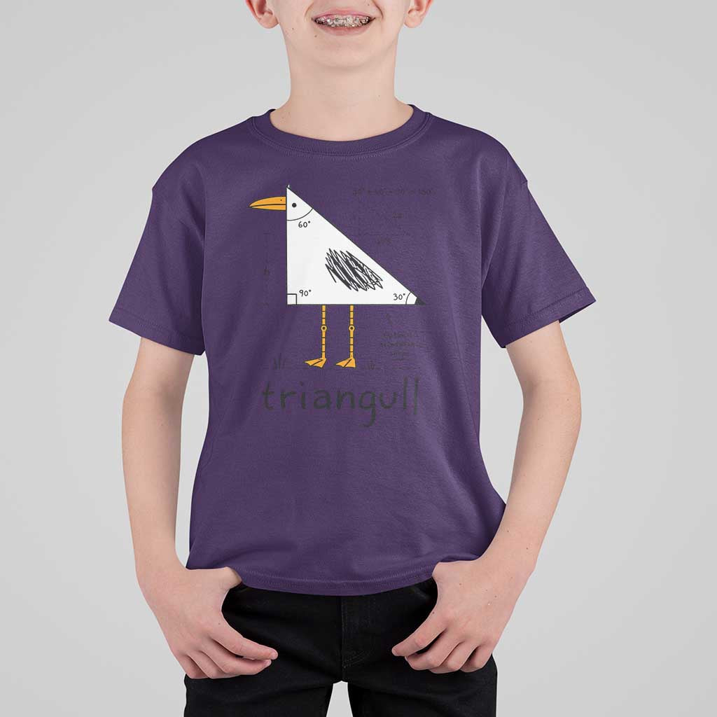 Triangull Triangle Seagull Bird Pun T Shirt For Kid Funny Math Teacher Humor