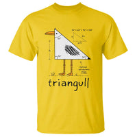 Triangull Triangle Seagull Bird Pun T Shirt Funny Math Teacher Humor