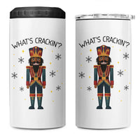 Nutcracker Christmas 4 in 1 Can Cooler Tumbler What Is Cracking - Wonder Print Shop