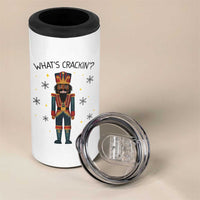 Nutcracker Christmas 4 in 1 Can Cooler Tumbler What Is Cracking - Wonder Print Shop