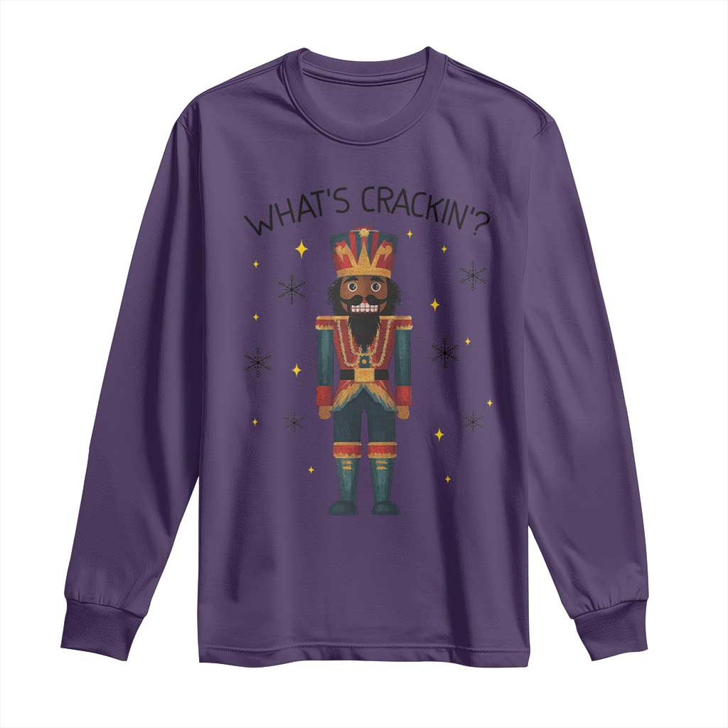 Nutcracker Christmas Long Sleeve Shirt What Is Cracking - Wonder Print Shop