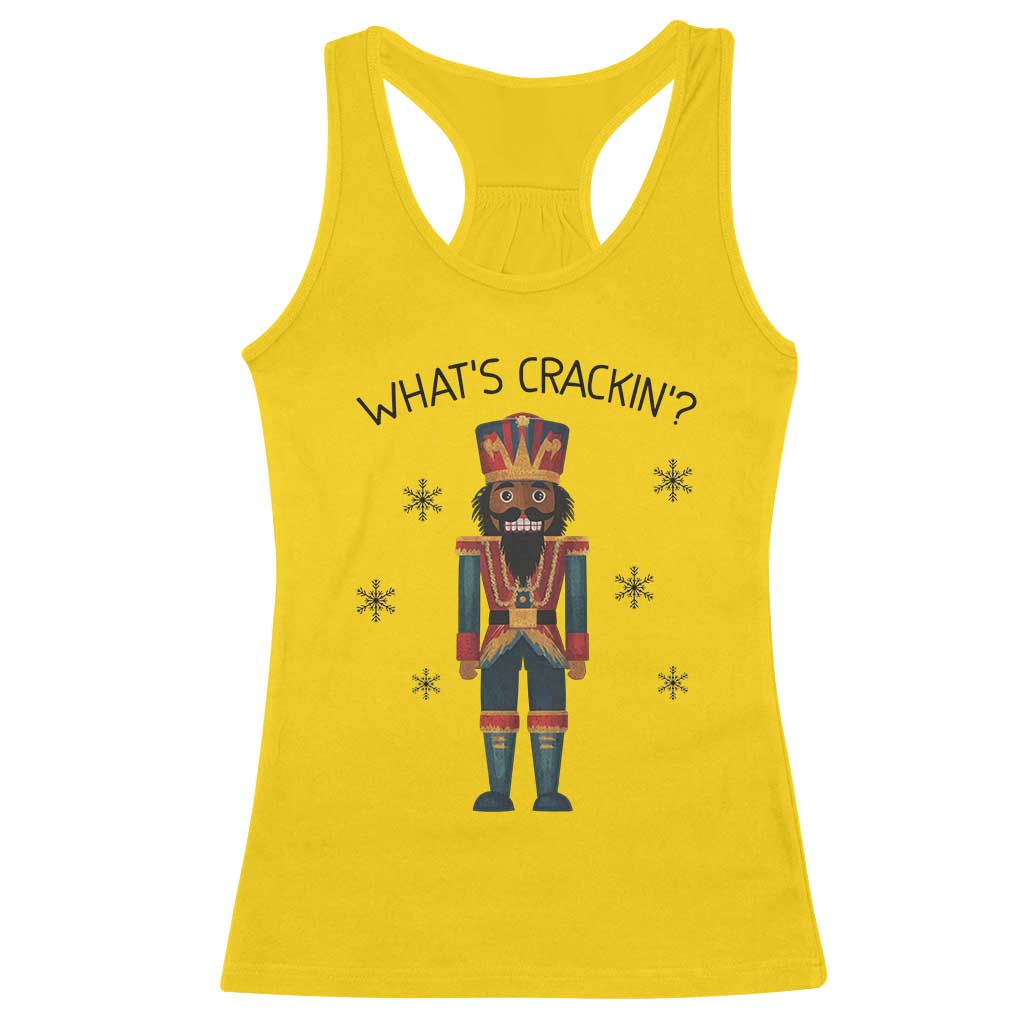 Nutcracker Christmas Racerback Tank Top What Is Cracking - Wonder Print Shop