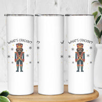 Nutcracker Christmas Skinny Tumbler What Is Cracking - Wonder Print Shop