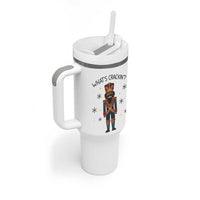 Nutcracker Christmas Tumbler With Handle What Is Cracking - Wonder Print Shop