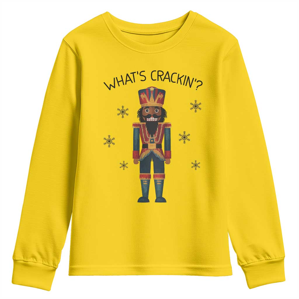 Nutcracker Christmas Youth Sweatshirt What Is Cracking - Wonder Print Shop