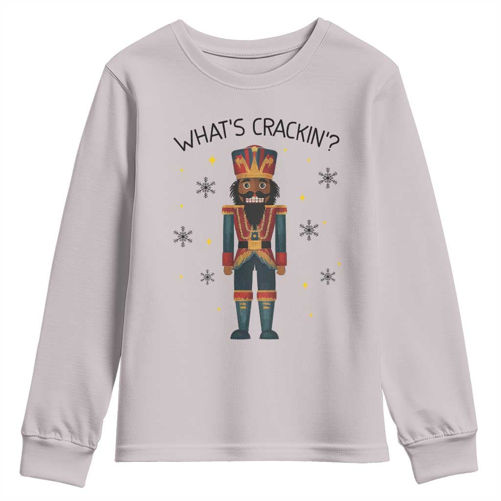 Nutcracker Christmas Youth Sweatshirt What Is Cracking - Wonder Print Shop