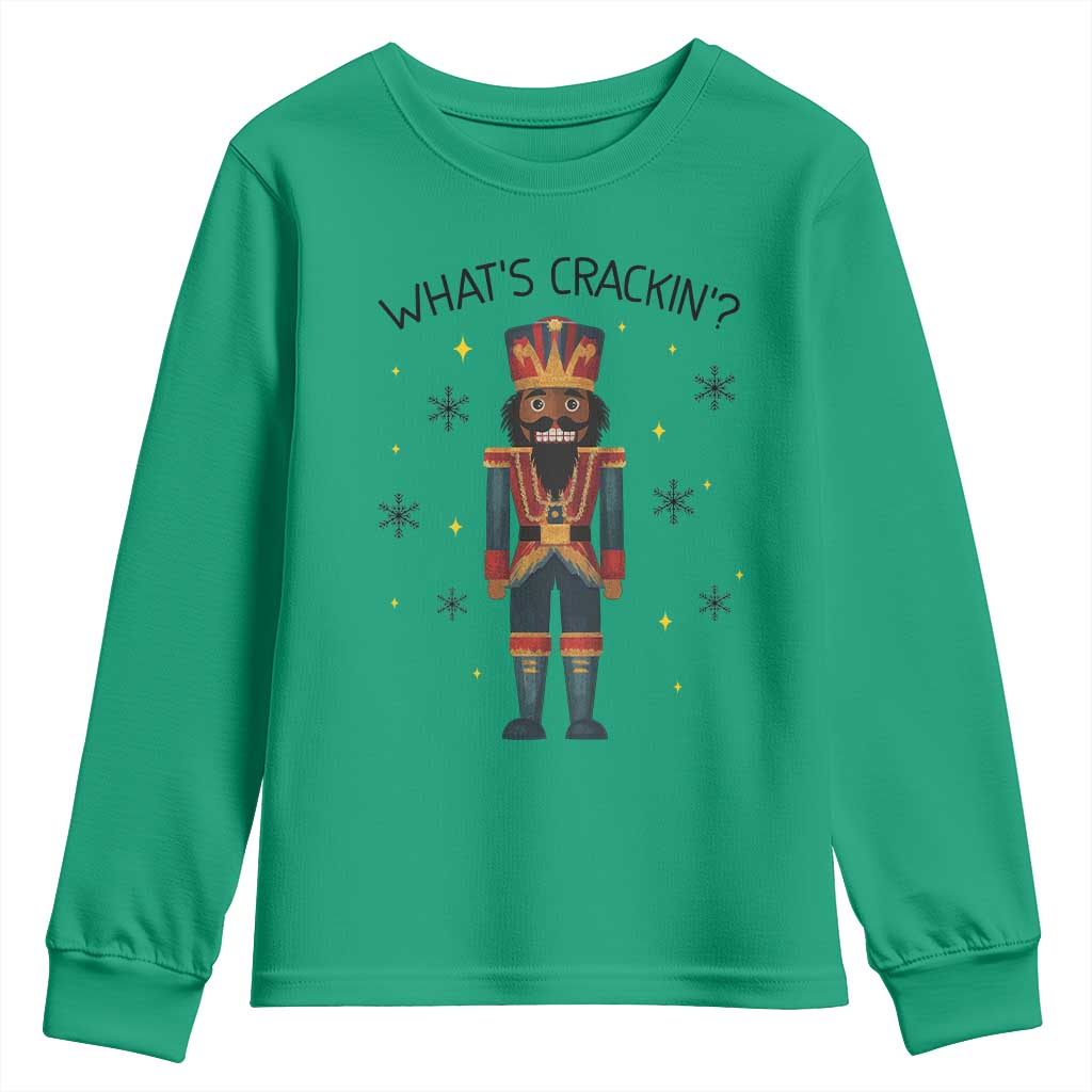 Nutcracker Christmas Youth Sweatshirt What Is Cracking - Wonder Print Shop