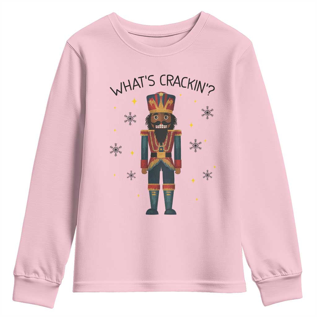 Nutcracker Christmas Youth Sweatshirt What Is Cracking - Wonder Print Shop