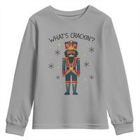 Nutcracker Christmas Youth Sweatshirt What Is Cracking - Wonder Print Shop