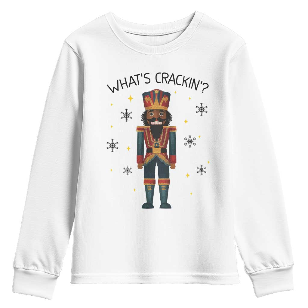 Nutcracker Christmas Youth Sweatshirt What Is Cracking - Wonder Print Shop