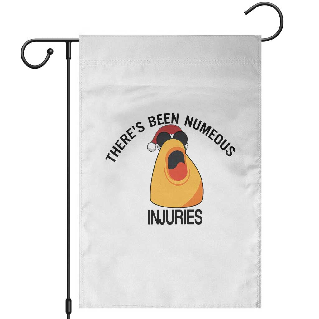 Marcus The Worm Christmas Meme Garden Flag There Is Been Numeous Injuries - Wonder Print Shop