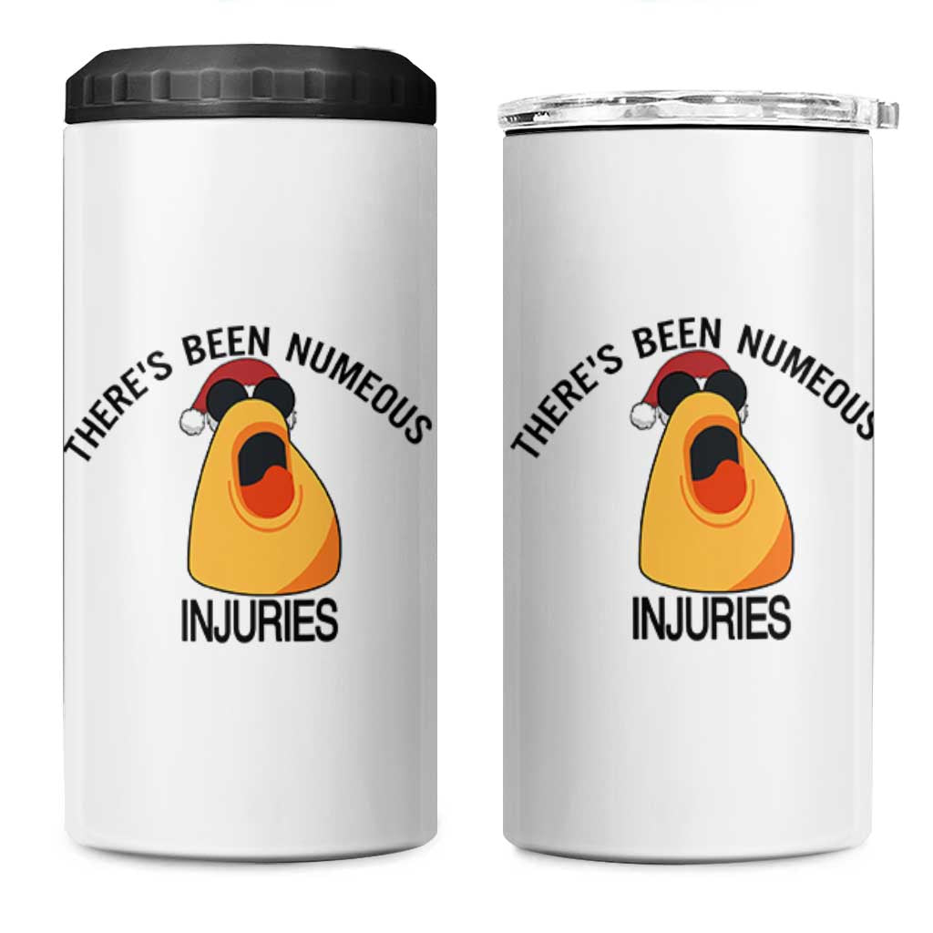 Marcus The Worm Christmas Meme 4 in 1 Can Cooler Tumbler There Is Been Numeous Injuries - Wonder Print Shop