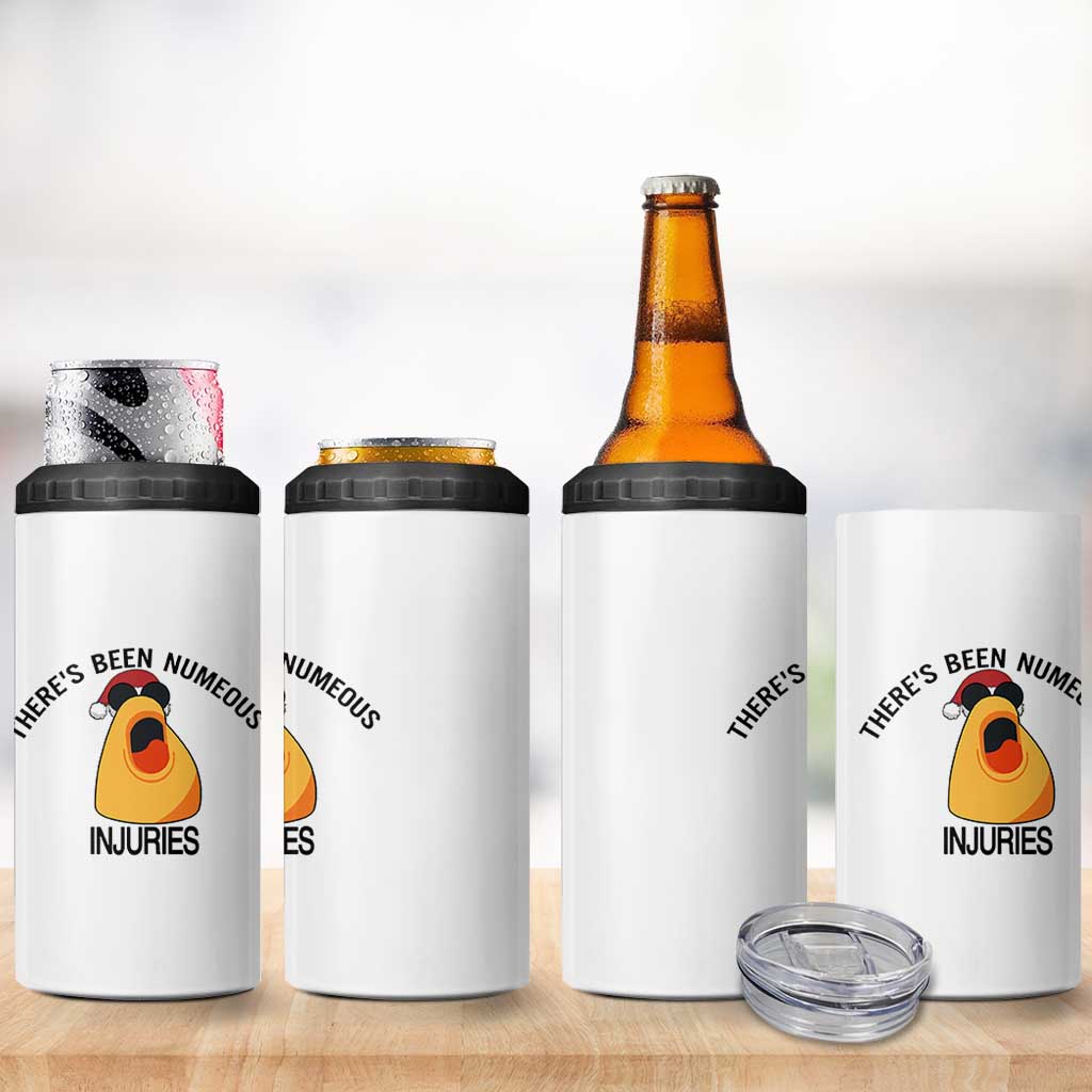 Marcus The Worm Christmas Meme 4 in 1 Can Cooler Tumbler There Is Been Numeous Injuries - Wonder Print Shop