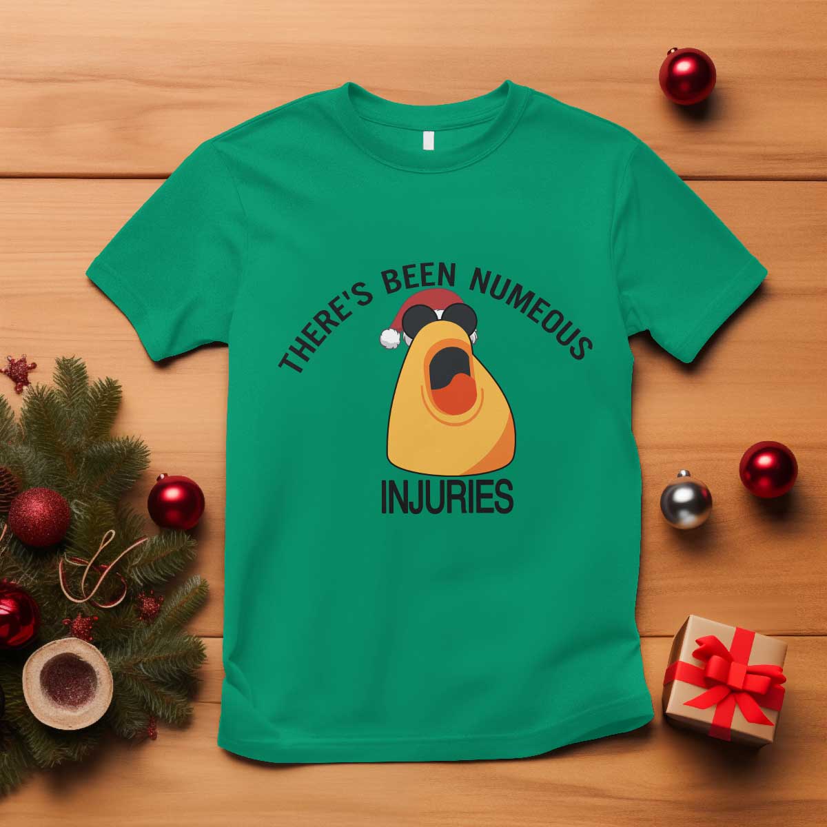 Marcus The Worm Christmas Meme T Shirt There Is Been Numeous Injuries - Wonder Print Shop