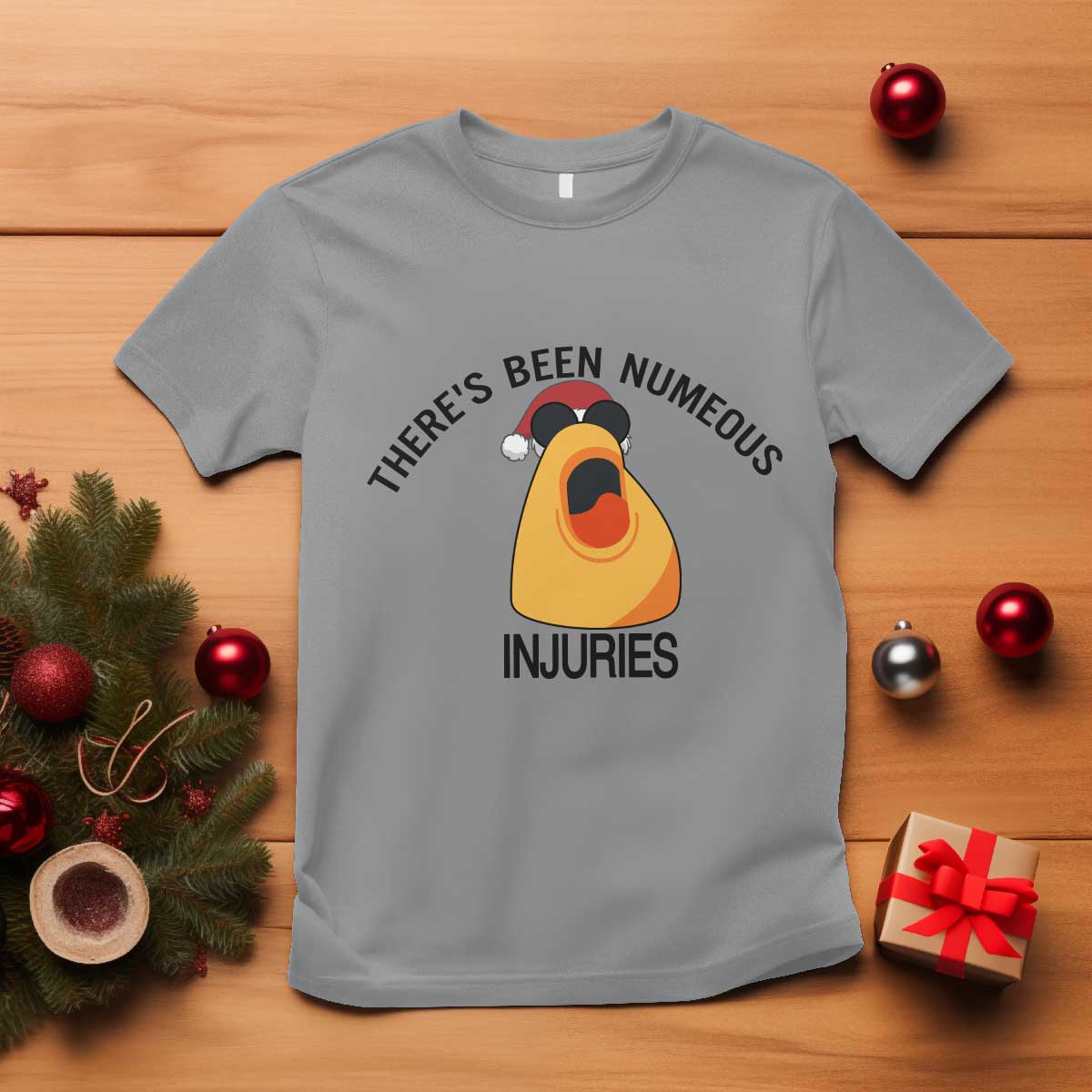 Marcus The Worm Christmas Meme T Shirt There Is Been Numeous Injuries - Wonder Print Shop