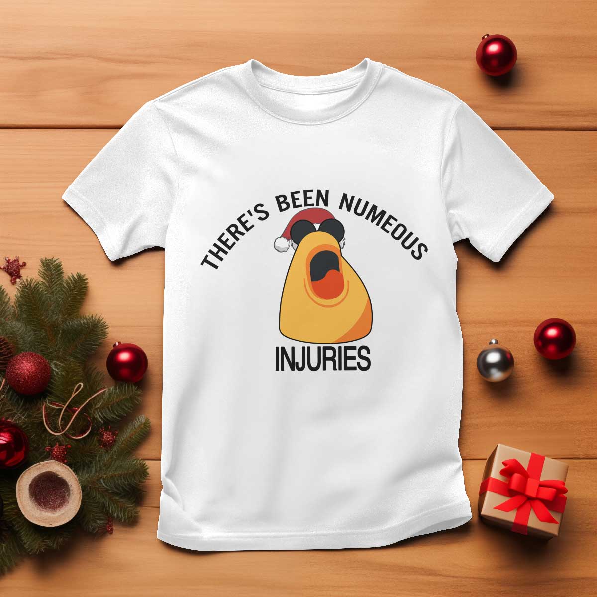 Marcus The Worm Christmas Meme T Shirt There Is Been Numeous Injuries - Wonder Print Shop