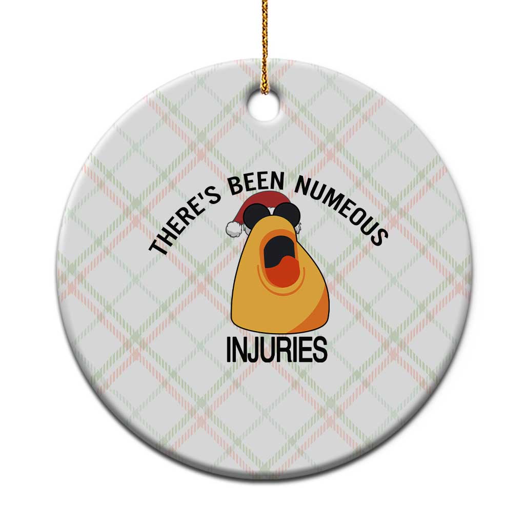 Marcus The Worm Christmas Meme Ceramic Ornament There Is Been Numeous Injuries - Wonder Print Shop