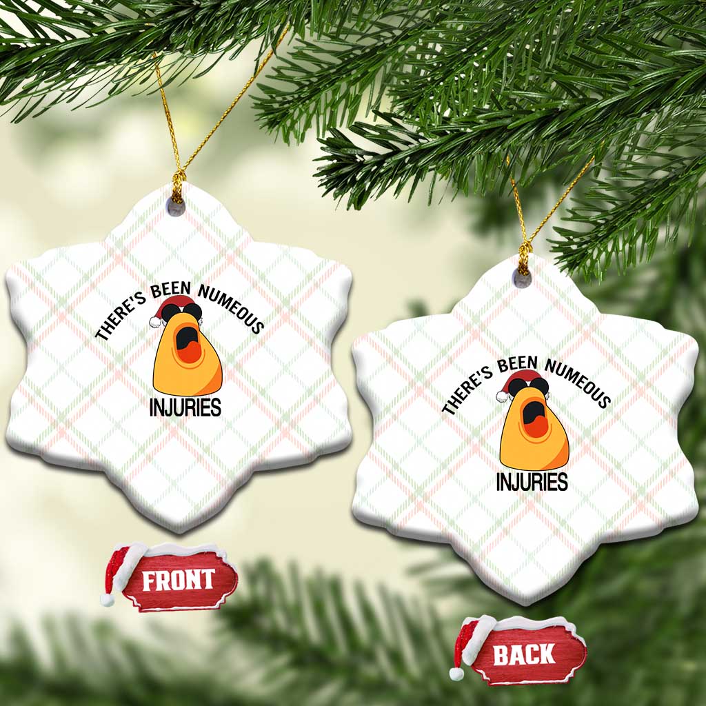 Marcus The Worm Christmas Meme Ceramic Ornament There Is Been Numeous Injuries - Wonder Print Shop