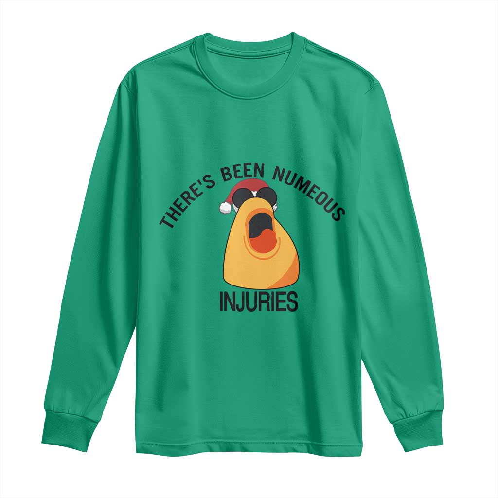 Marcus The Worm Christmas Meme Long Sleeve Shirt There Is Been Numeous Injuries - Wonder Print Shop