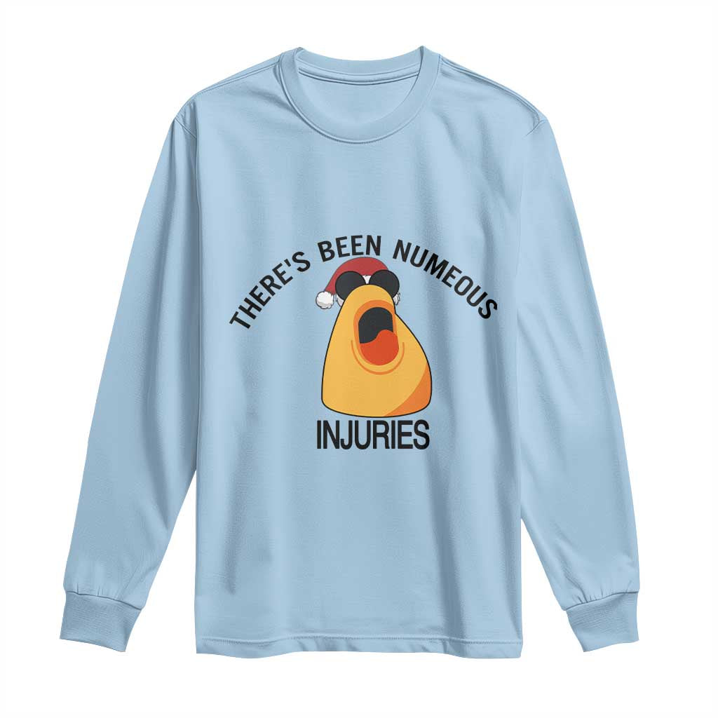 Marcus The Worm Christmas Meme Long Sleeve Shirt There Is Been Numeous Injuries - Wonder Print Shop