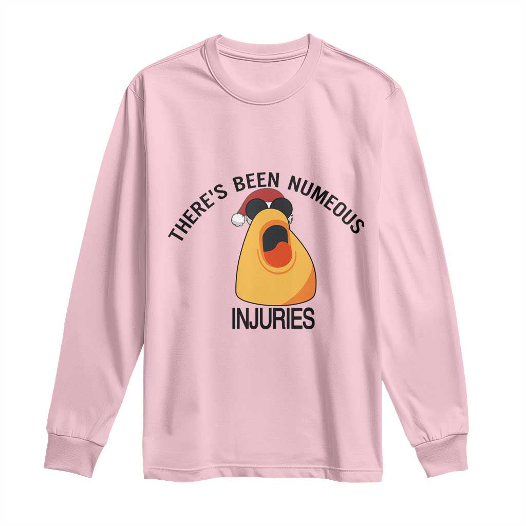Marcus The Worm Christmas Meme Long Sleeve Shirt There Is Been Numeous Injuries - Wonder Print Shop
