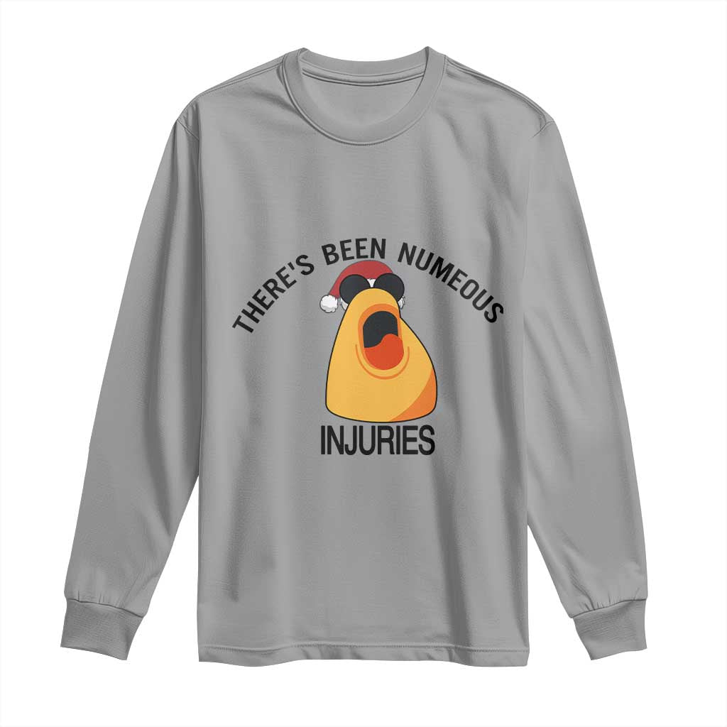 Marcus The Worm Christmas Meme Long Sleeve Shirt There Is Been Numeous Injuries - Wonder Print Shop