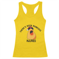 Marcus The Worm Christmas Meme Racerback Tank Top There Is Been Numeous Injuries - Wonder Print Shop