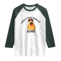 Marcus The Worm Christmas Meme Raglan Shirt There Is Been Numeous Injuries - Wonder Print Shop