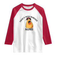Marcus The Worm Christmas Meme Raglan Shirt There Is Been Numeous Injuries - Wonder Print Shop