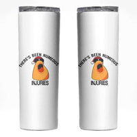 Marcus The Worm Christmas Meme Skinny Tumbler There Is Been Numeous Injuries - Wonder Print Shop