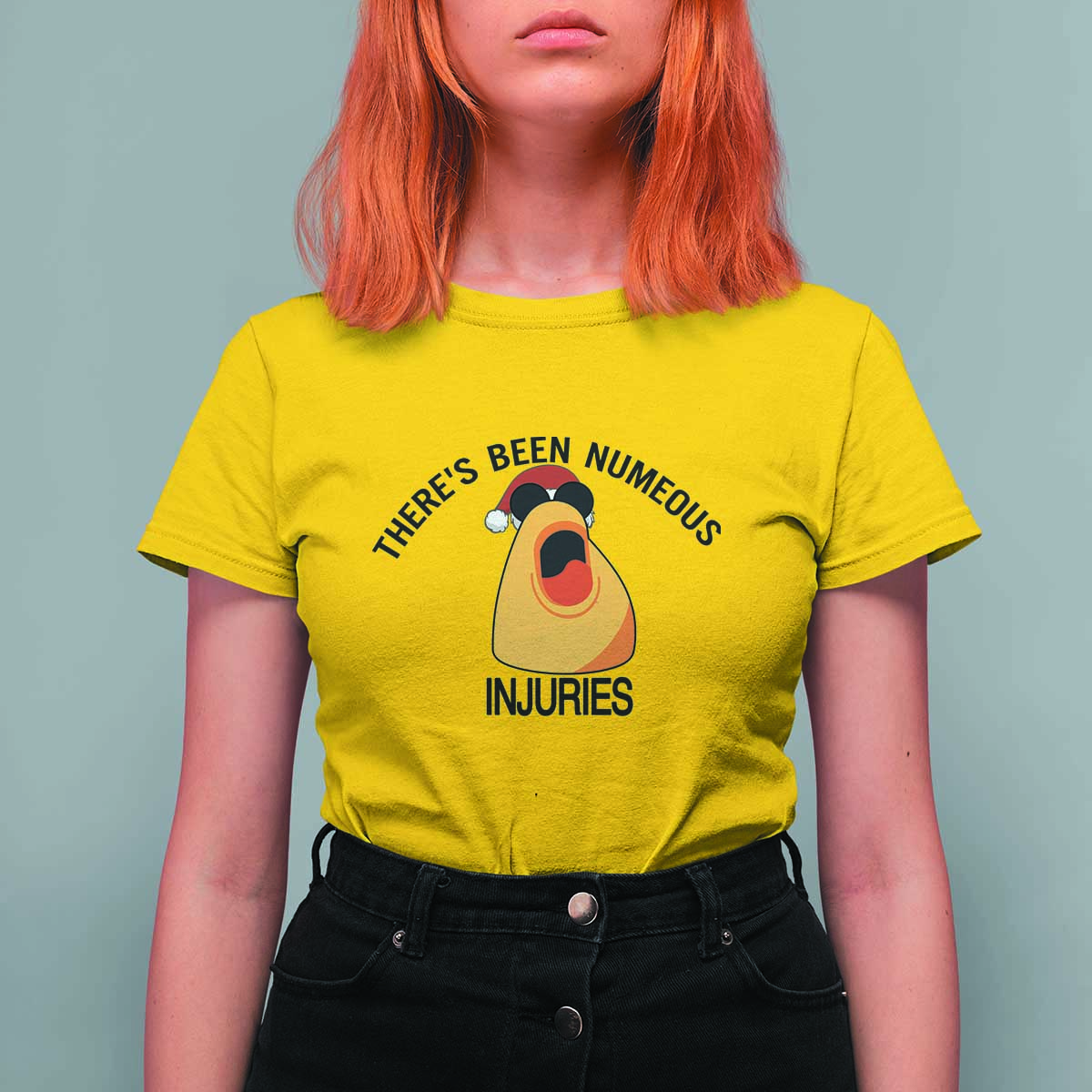 Marcus The Worm Christmas Meme T Shirt For Women There Is Been Numeous Injuries - Wonder Print Shop