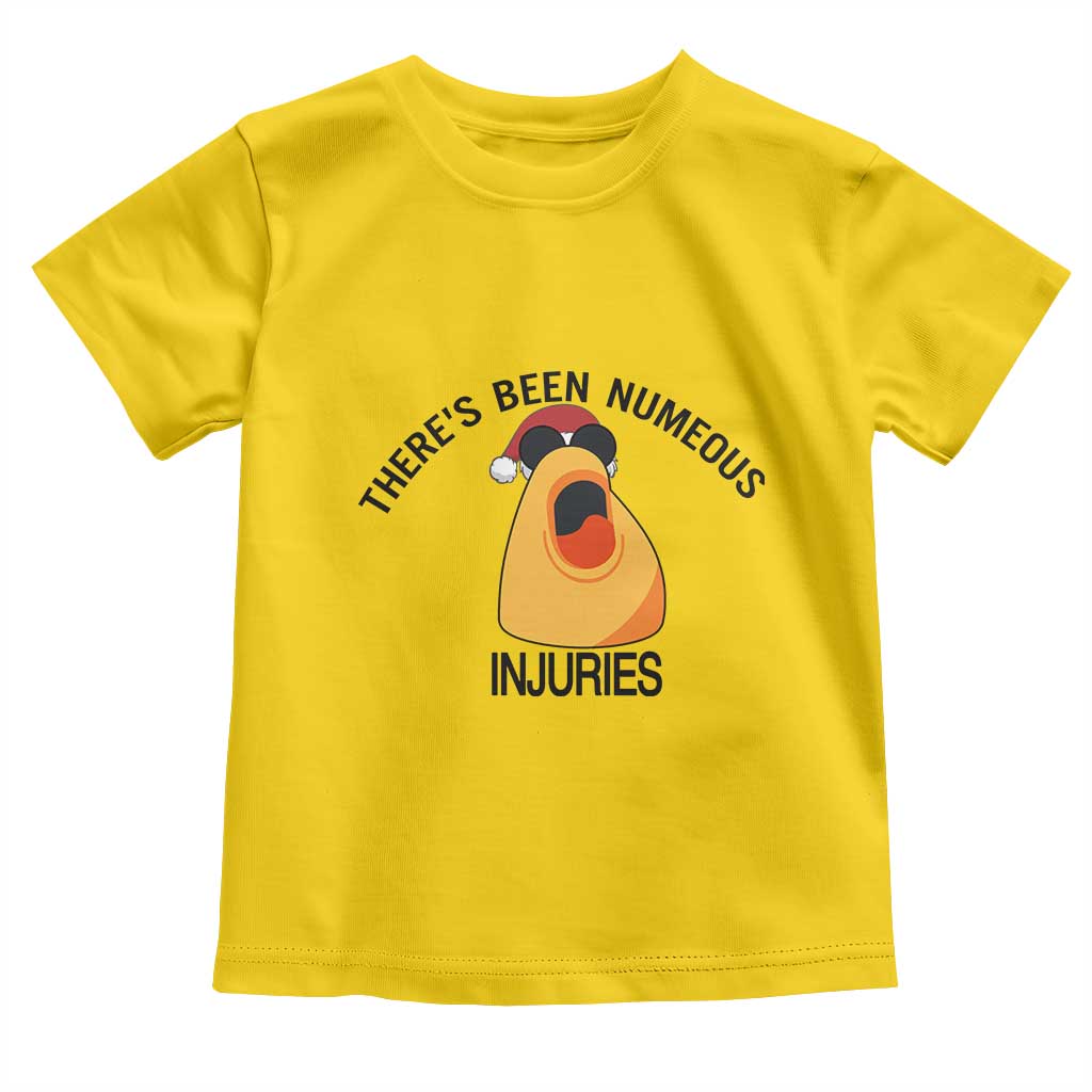Marcus The Worm Christmas Meme Toddler T Shirt There Is Been Numeous Injuries - Wonder Print Shop