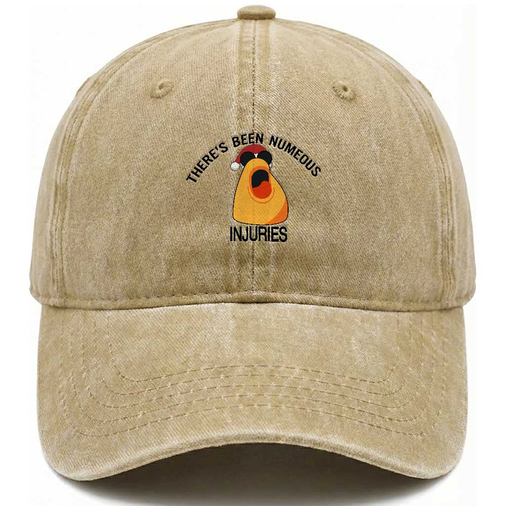 Marcus The Worm Christmas Meme Washed Cotton Baseball Cap There Is Been Numeous Injuries
