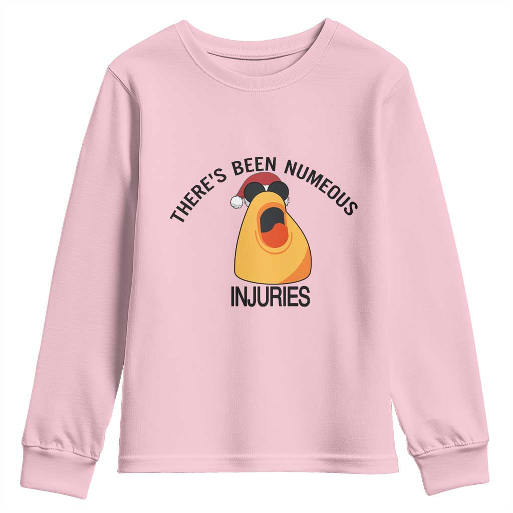 Marcus The Worm Christmas Meme Youth Sweatshirt There Is Been Numeous Injuries - Wonder Print Shop