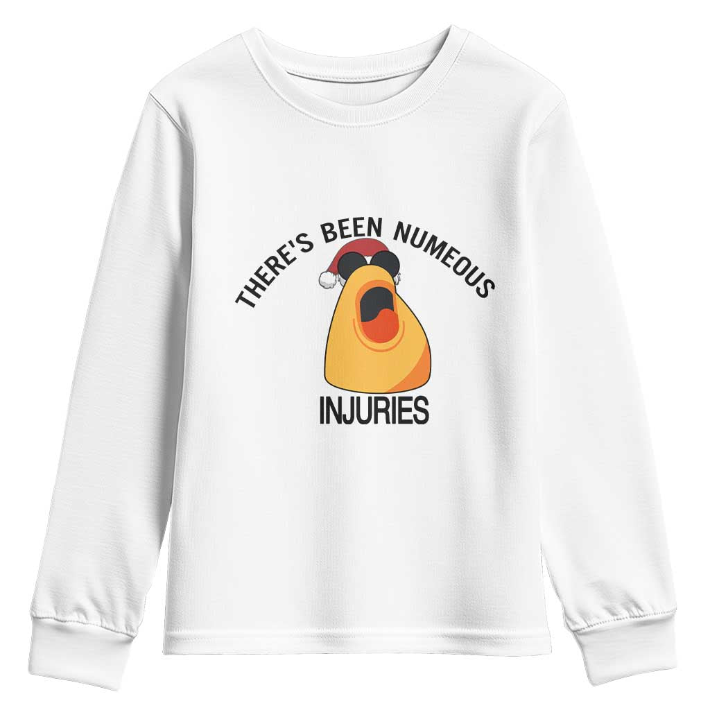 Marcus The Worm Christmas Meme Youth Sweatshirt There Is Been Numeous Injuries - Wonder Print Shop