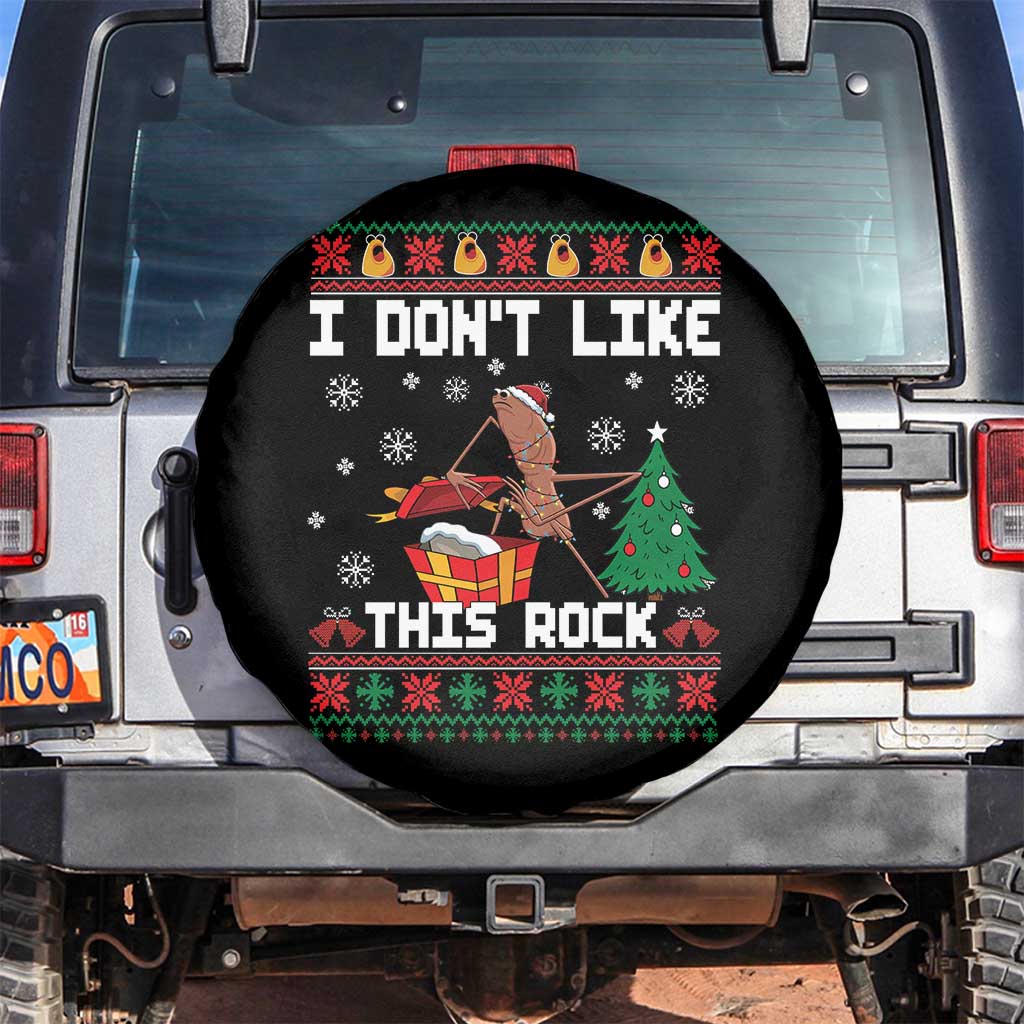 Marcus The Worm Christmas Meme Spare Tire Cover I Do Not Like This Rock - Wonder Print Shop