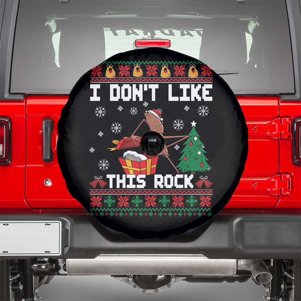 Marcus The Worm Christmas Meme Spare Tire Cover I Do Not Like This Rock - Wonder Print Shop