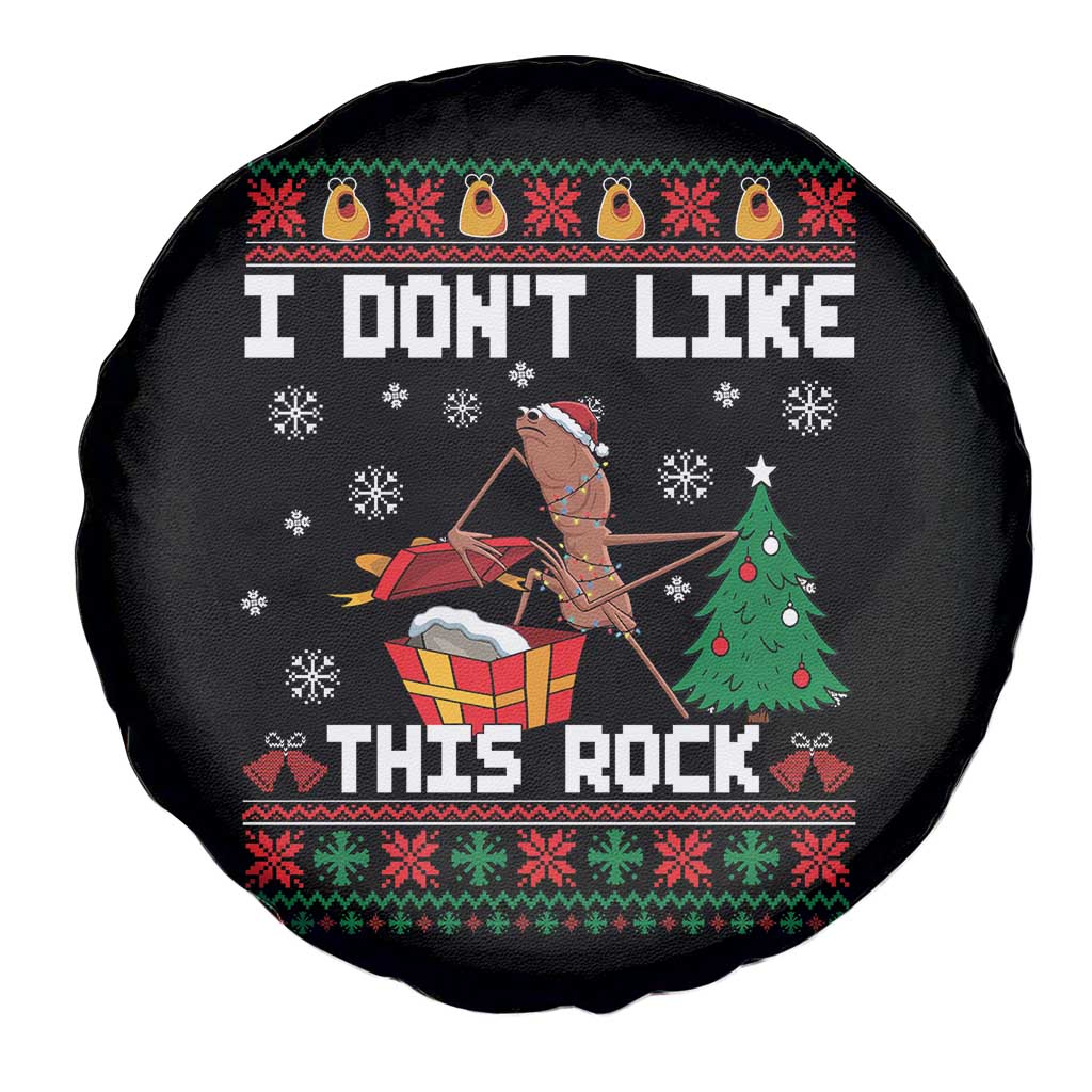 Marcus The Worm Christmas Meme Spare Tire Cover I Do Not Like This Rock - Wonder Print Shop